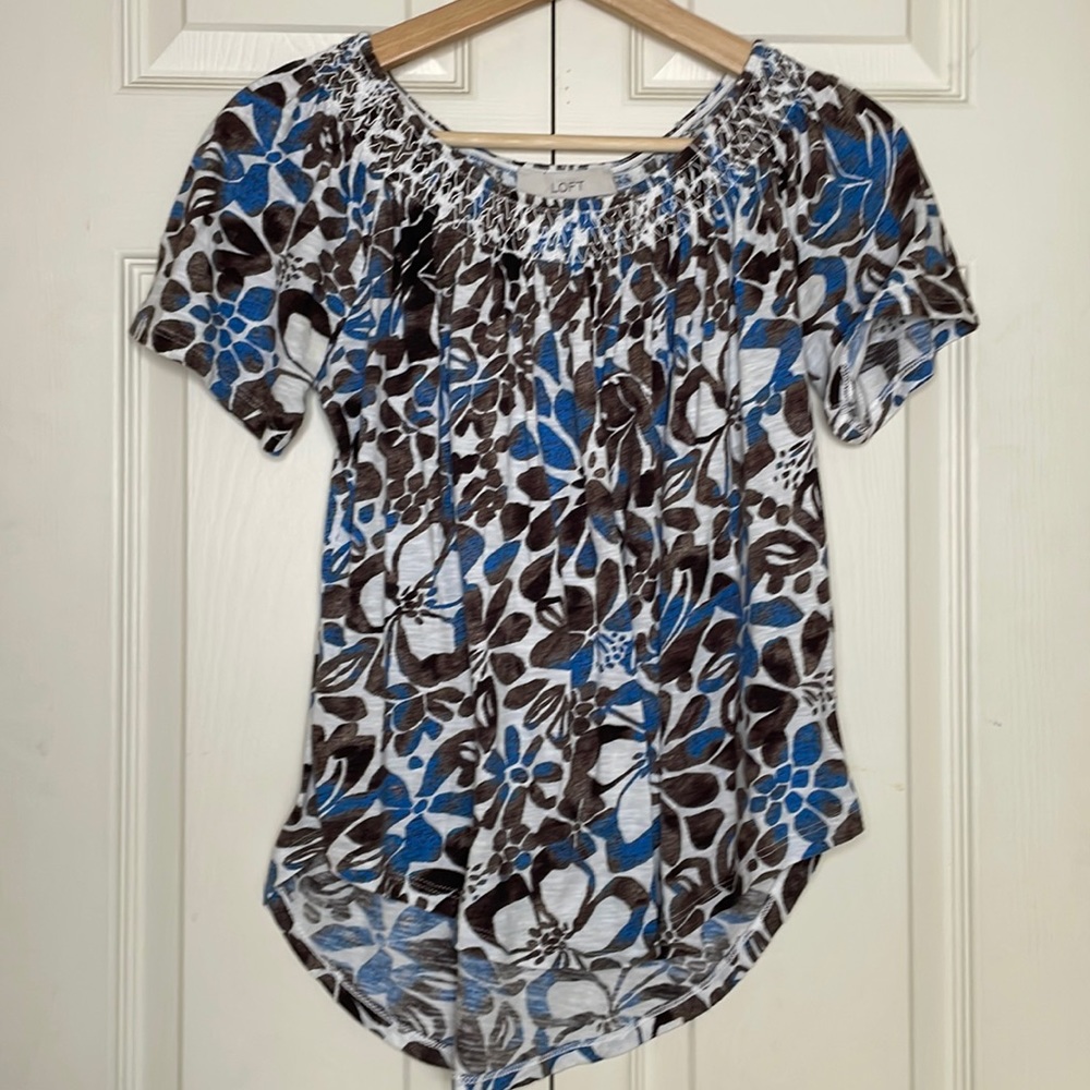 LOFT Cotton Floral Top